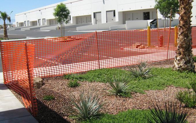Safety fence and warning barrier,Visual barrier